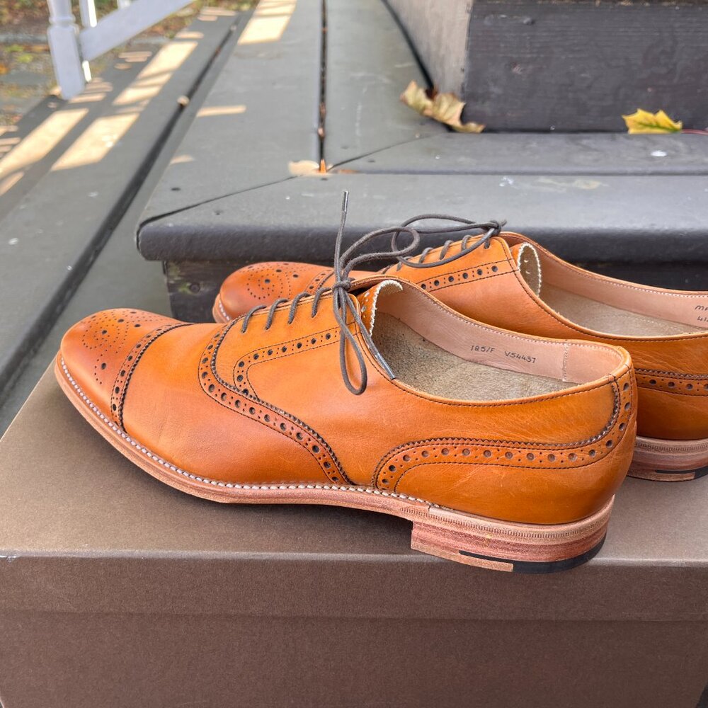 Tan Cap Toe Shoes - image 4